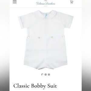 Feltman Brothers white classic bobby suit Boys 3T with knee high socks